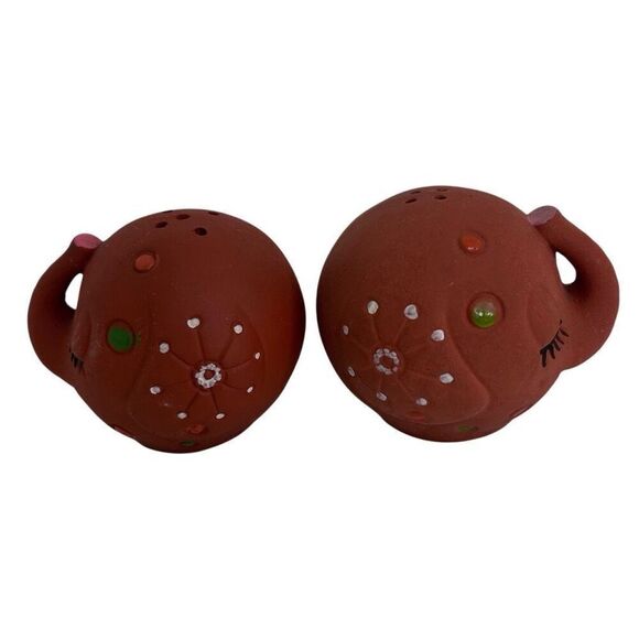 Vintage Holt Howard Japan Elephants Salt and Pepper Shakers Set 3" Terracotta - Picture 1 of 8